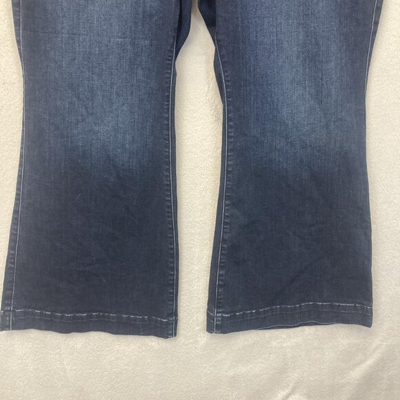 Torrid Bombshell Flare Jeans Womens 26S Dark Wash Super Soft Stretch High Rise - Picture 5 of 16